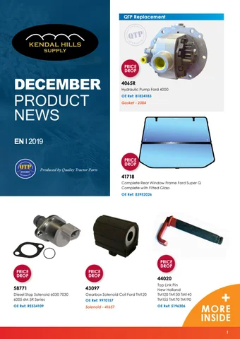 Kendal Hills Supply 灯饰目录 · December 2019 Product News