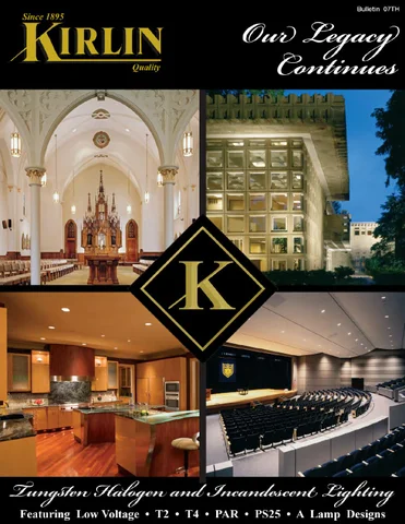 The Kirlin Company *Kirlin's Tungsten Halogen and Incandescent 灯饰目录 07TH