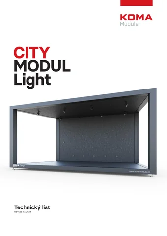 Technický list CITY MODUL- 灯饰
