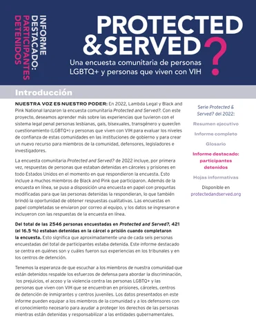 Protected × Served? Informe Destacado