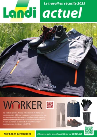 LANDI Prospectus à thème le travail 英文 sécurité Wörker