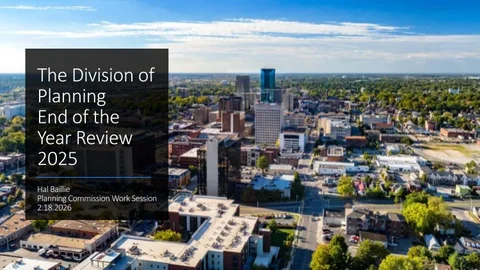 Division of Planning Yearly Report - 2025