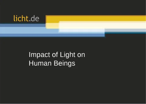 Presentation slides: Impact of 灯饰 on Human Beings