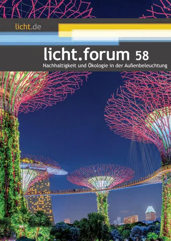 licht.forum 58: Nachhaltigkeit und Ökologie in der Außenbeleuchtung