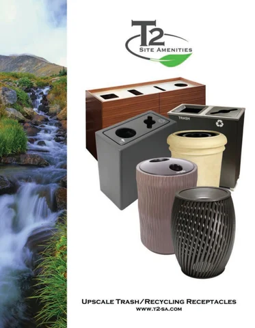 Recycling and Upscale Waste Receptacles