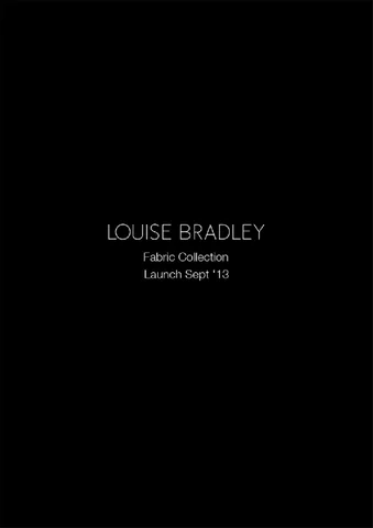 Louise Bradley 布艺 家具产品集 Launch Sept 13 LowRes