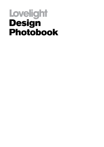 Lovelight Design Photobook 第 3 册 册