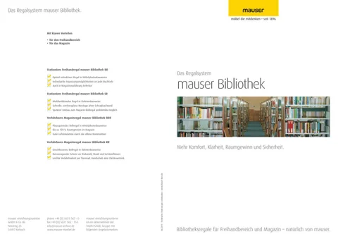 Mauser Bibliotheksregale
