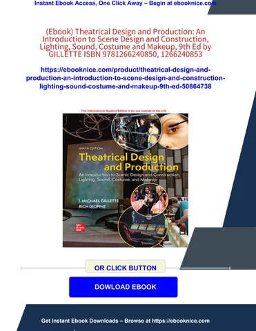 madelynpuff7499 灯饰目录 · (ebook) theatrical design and production: an introduction to scene design and construction, 灯饰