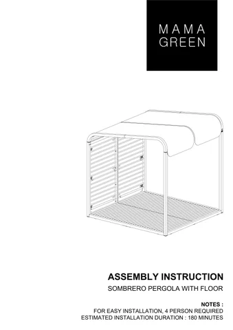 定制 SOMBRERO PERGOLA with floor