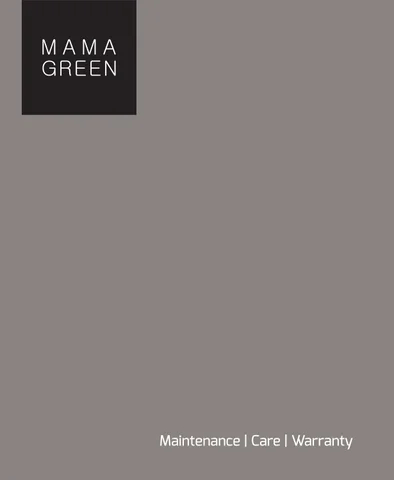 MAMAGREEN MAINTENANCE × CARE