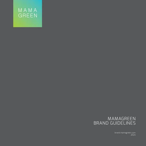 MAMAGREEN BRAND GUIDELINES 2024