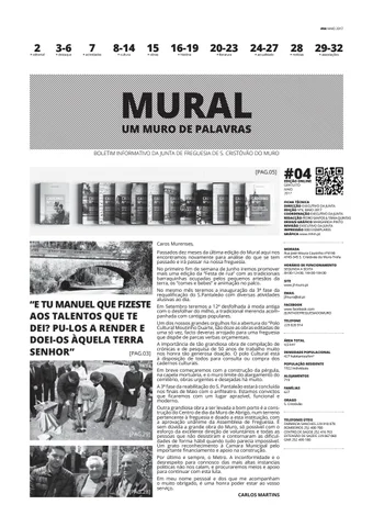 Boletim informativo da Junta 德文 Freguesia 德文 S. Cristóvão do Muro - Ed.4