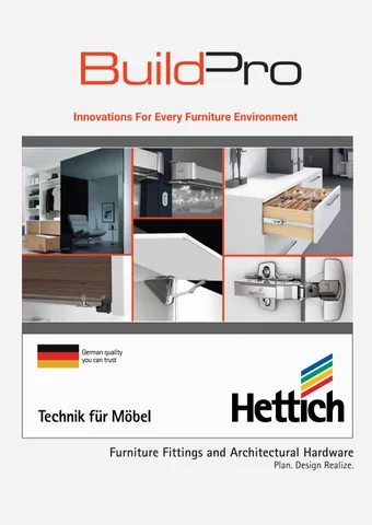 marketingbuildpro 家具目录 · Hettich - 家具 Fittings and 建筑 Hardware