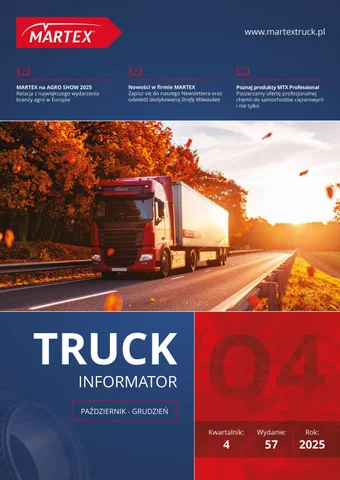 Truck Informator Martex - Kwartalnik 编号 .4. (57) październik-grudzień 2025