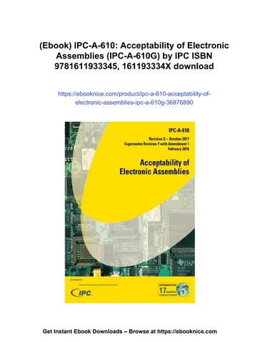 ipc isbn 9781611933345, 16 灯饰目录 · (ebook) ipc-a-610: acceptability of electronic assemblies (ipc-a-610g) by