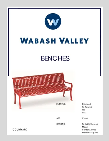Wabash valley benches