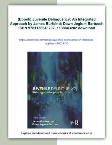 james burfeind; dawn jeglum bartusch isbn 97 灯饰目录 · (ebook) juvenile delinquency: an integrated approach by