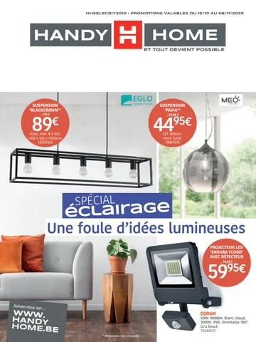 MENO 灯饰目录 · Folder HandyHome Spécial éclairage DIY 2020