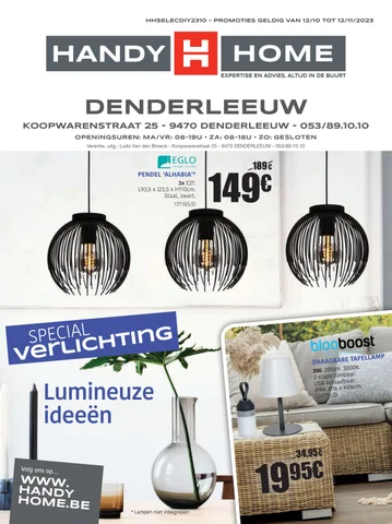 MENO 灯饰目录 · Folder special 照明 Denderleeuw 2023