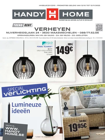 MENO 灯饰目录 · Folder special 照明 Verheyen 2023