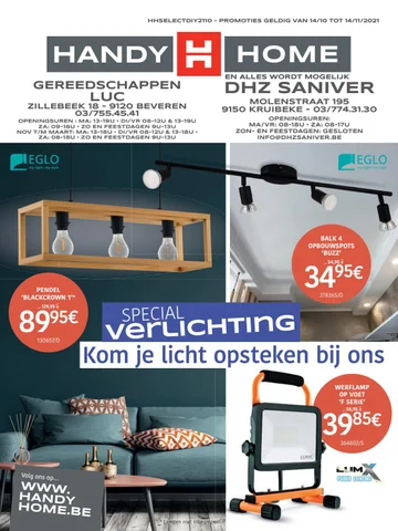 MENO 灯饰目录 · Folder Special 照明 Gereedschappen Luc × Saniver 2021
