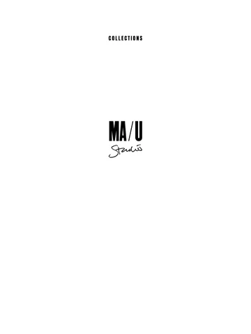 MA/U Studio Kollektion 家具目录