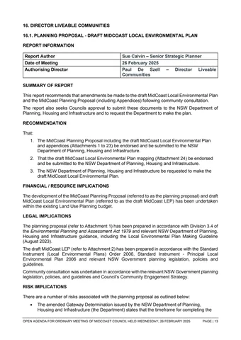 Council Report and Minute-26 Feb 2025