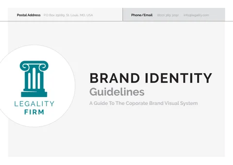 景观 Brand Guidelines Template