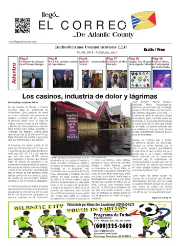LLEGO EL CORREO 德文 ATLANTIC CITY 7a. Edicion Año 1
