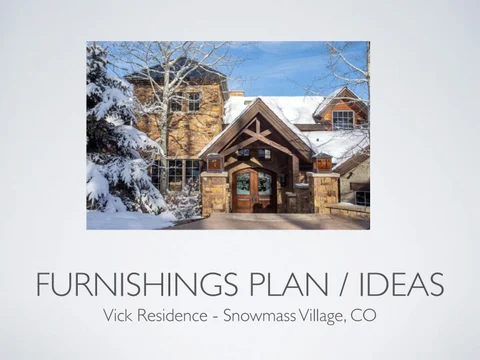 Furnishings Plan - Pine Crest Dr