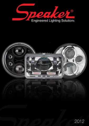 J W Speaker aftermarket 灯饰目录 2012