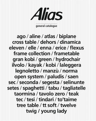 Home-Office.it 家具目录 · Alias catalogo generale 2016