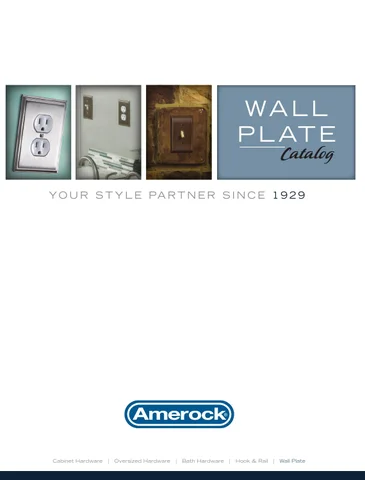 Moore Creative Amerock Wall Plate 灯饰目录