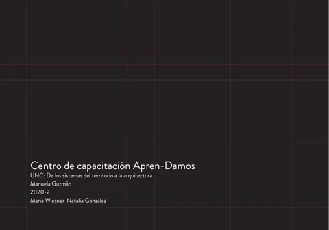 UN Sist. Terr. Arq. | Centro capacitación Apren-Damos
