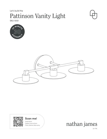 nathanjameshome 家具目录 · Pattinson 镜前灯 Instruction Sheet