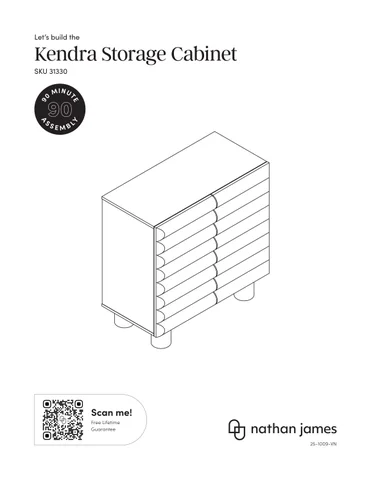 Kendra 收纳 柜 Instruction Sheet 31330