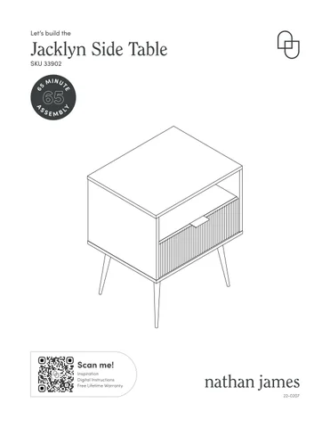 nathanjameshome 家具目录 · Jacklyn 边几 Instruction Sheet