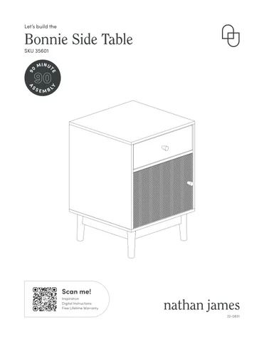 nathanjameshome 家具目录 · Bonnie 边几 Instruction Sheet