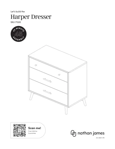 Harper 斗柜 Instruction Sheet 71320