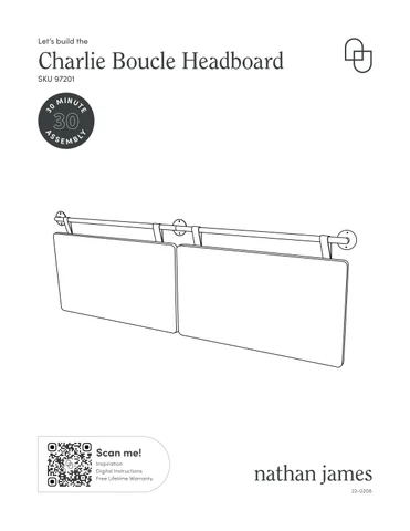 nathanjameshome 家具目录 · Charlie Boucle King 床头板