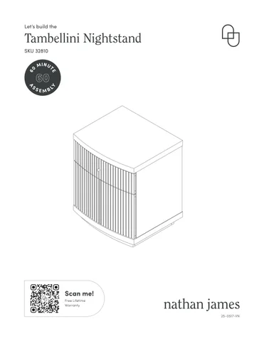 nathanjameshome 家具目录 · Tambellini 床头柜 Instruction Sheet 32810