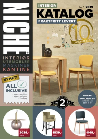 NICHE NORWAY AS 灯饰目录 · NICHE interiørkatalog 编号 . 1 2019