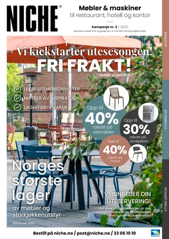 NICHE Utemøbelkatalog 2023
