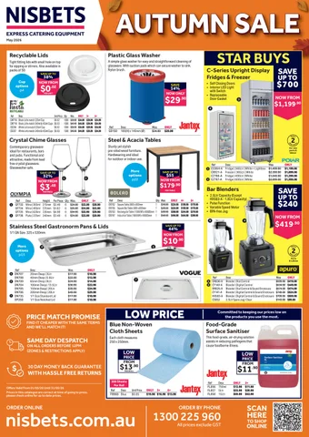 Nisbets Australia 秋季 Sale May 2026