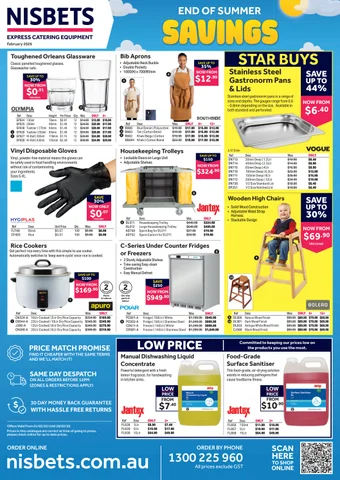 Nisbets Australia End of 夏季 Savings