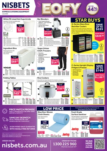 Nisbets Australia EOFYS Sale June 2026