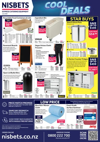 Nisbets New Zealand Cool Deals June 2026