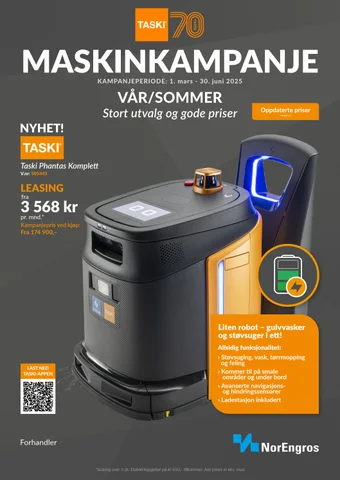 Norengros Lilleborg Renholdsmaskiner Kampanje vår sommer 2025
