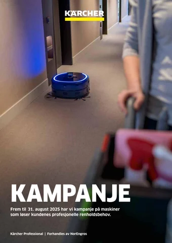 Rengjøringsmaskiner kampanje Kärcher vår sommer 2025